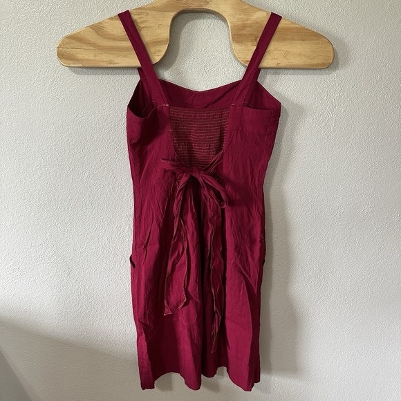 Theory Beatris Dress Size Medium Fuchsia Pink Stretch Linen Blend Knee Length - Picture 4 of 8